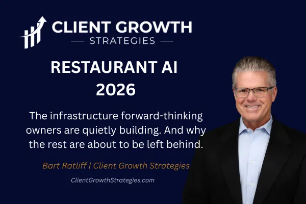 Restaurant AI infrastructure 2026, CGS restaurant marketing forward-thinking owners