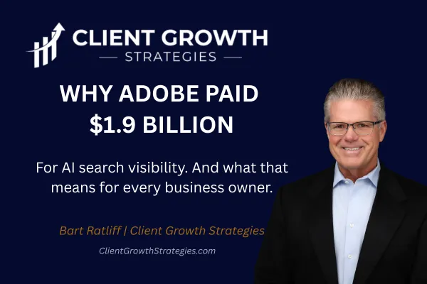 Why Adobe paid $1.9 billion for AI search visibility CGS Authority Infrastructure 2026