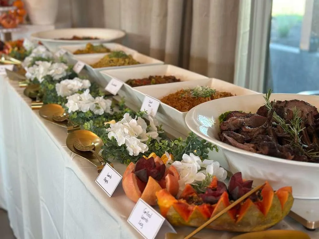 Event serving moments by 1Luv Foods staff