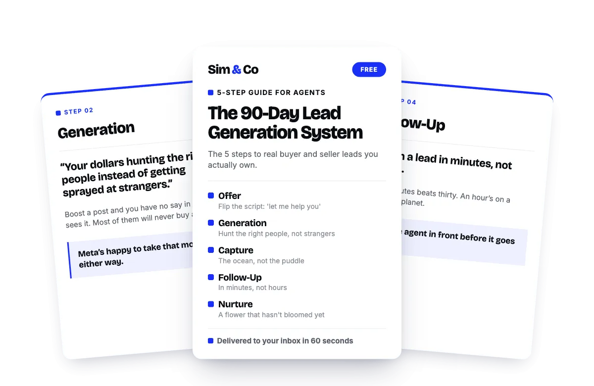 Free guide preview: the 5-step Meta lead system for real estate agents