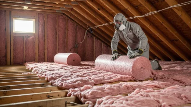 Attic Insulation Installation