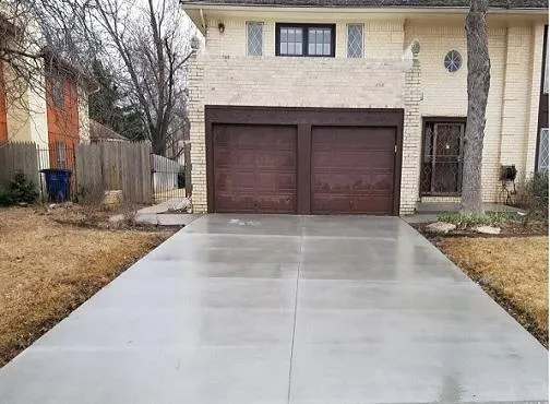 Broken Arrow Concrete builds and installs Driveway