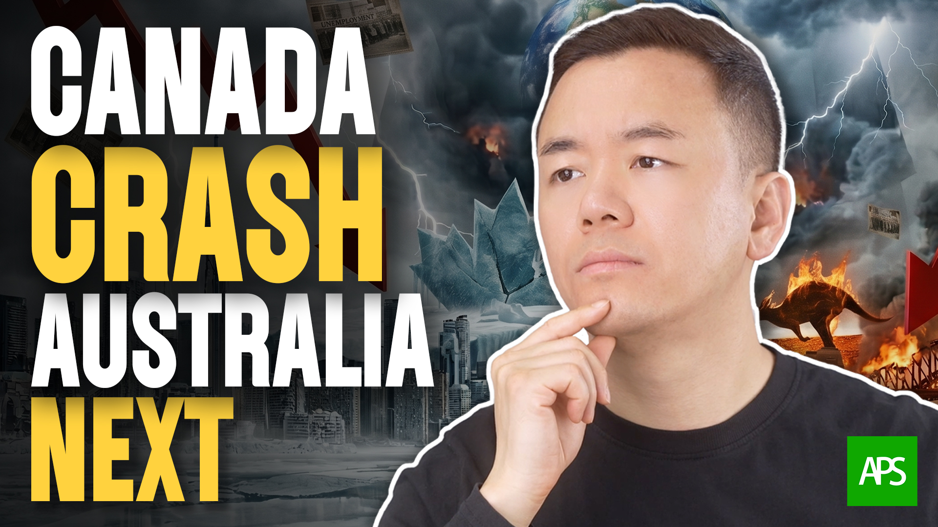 Canada vs Australia property market comparison showing housing price divergence and recession risk factors for 2026