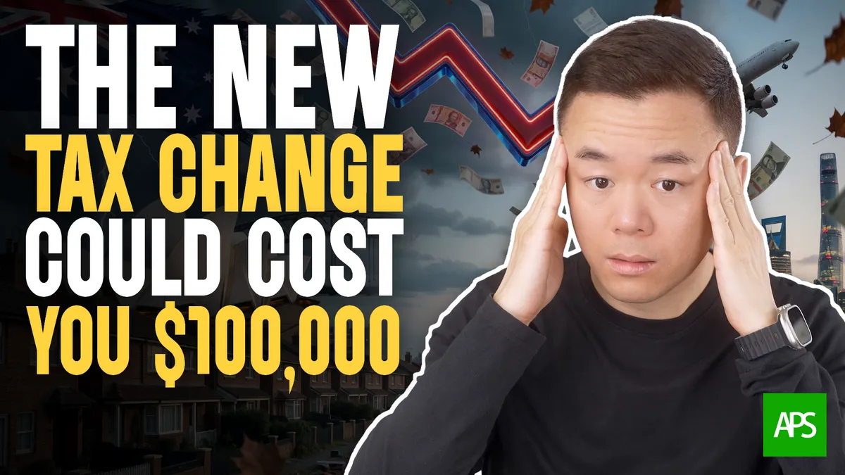 Worst Tax Rule Coming to Australia. The Same Home Could Cost You $128,000 more in Tax |APS180