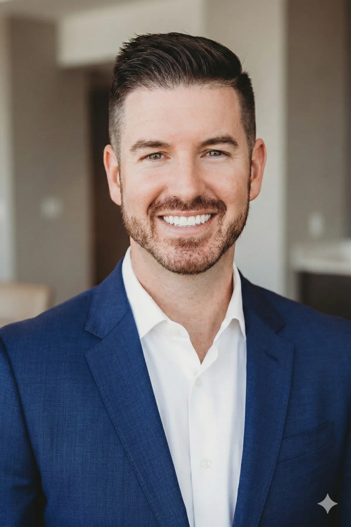 Professional headshot of real estate agent Tom Marcy