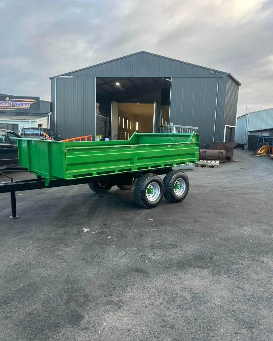 ommercial trailer repaint project Whanganui blast and paint workshop