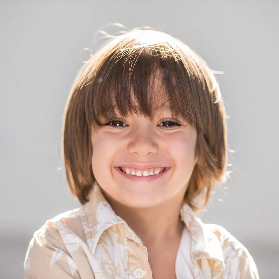 Young Aussie boy smiling 