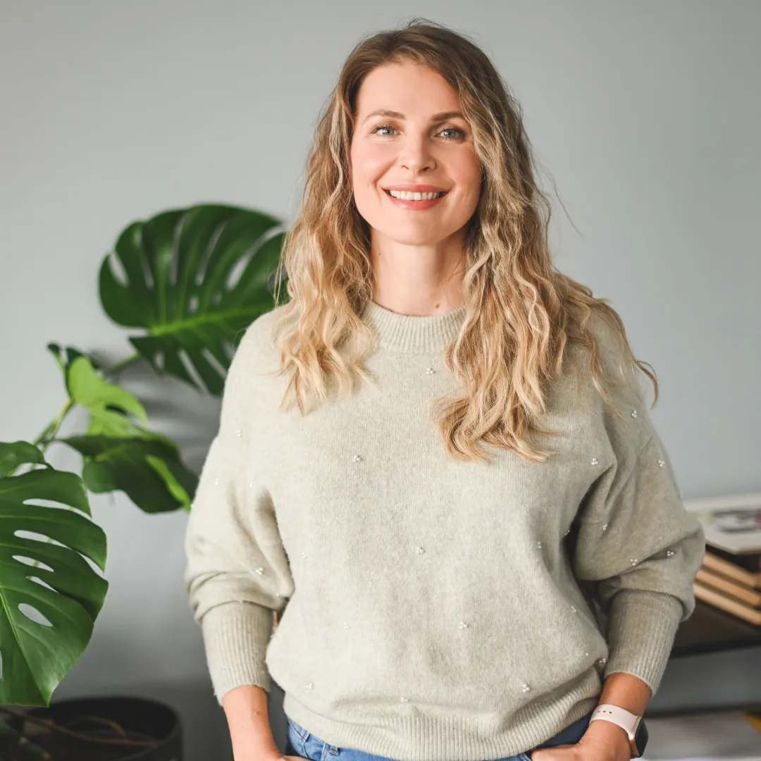 Australian woman smiling