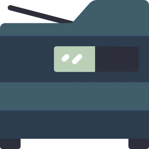 Irodai papír, fénymásolópapír és nyomtatási kellékek kategória ikonja.