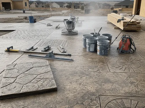 Thornton, CO Textured Concrete
