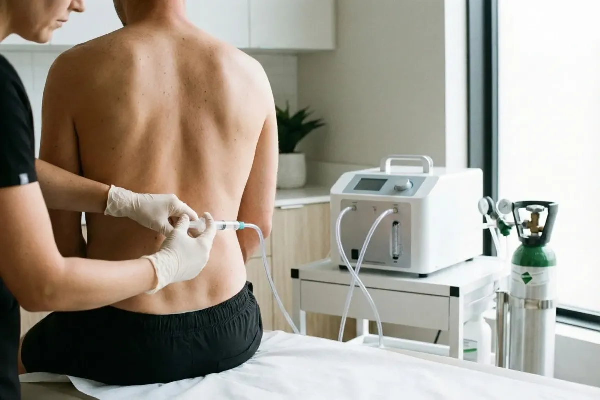 Ozonioterapia na Fisioforma Clínica de Fisioterapia em Itajaí