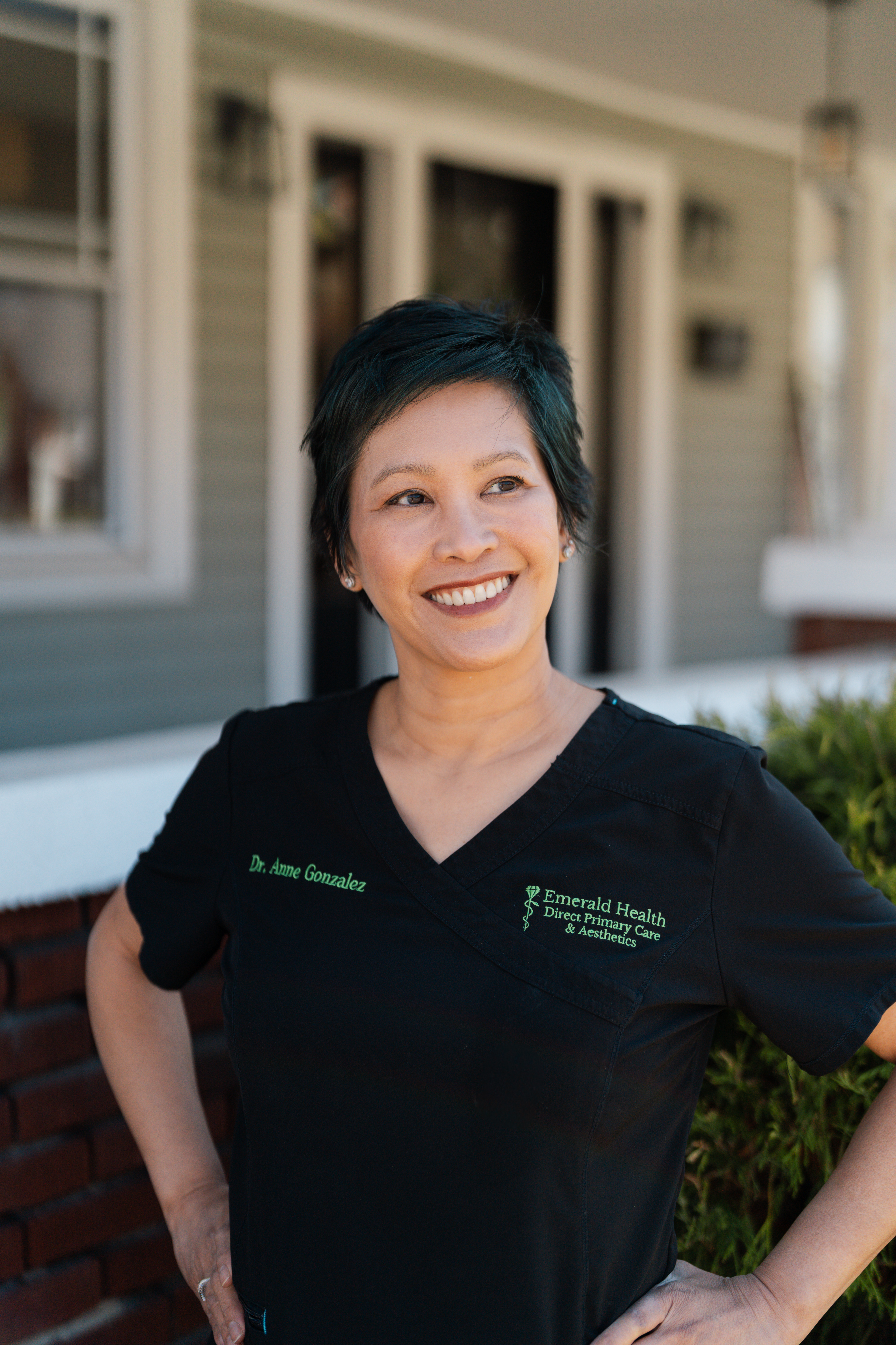 Portrait of Anne Gonzalez, MD in her practice