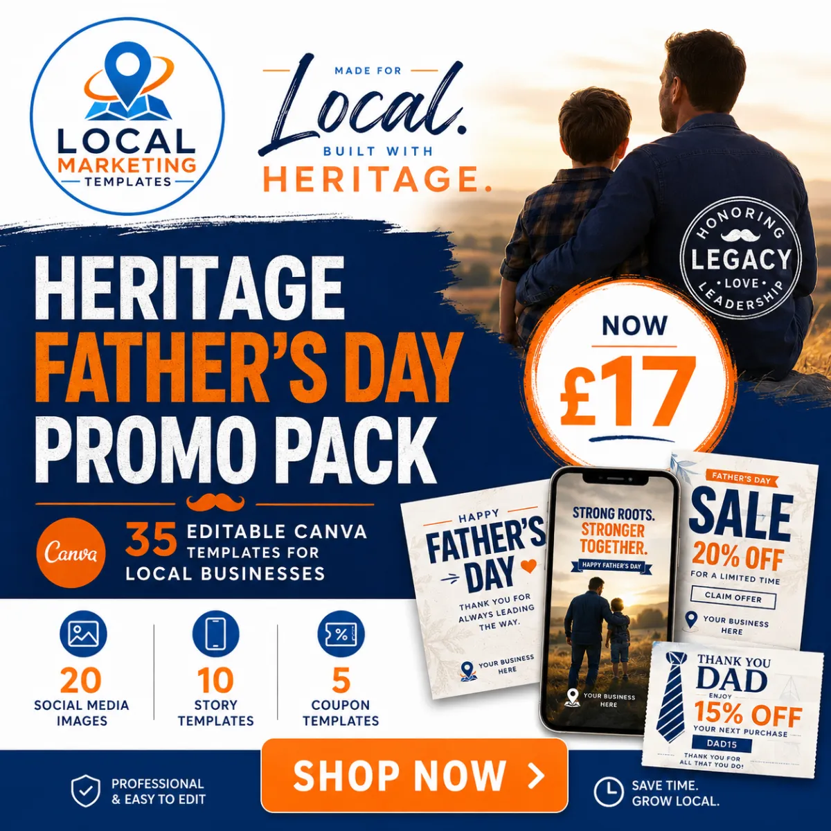 Father's Day Canva Templates