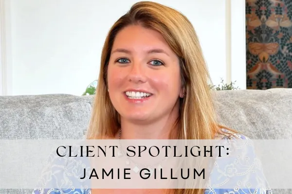 Jamie Gillum smiling during her RCLLC Transportation client spotlight video interview, discussing her trusted experience with reliable family transportation services