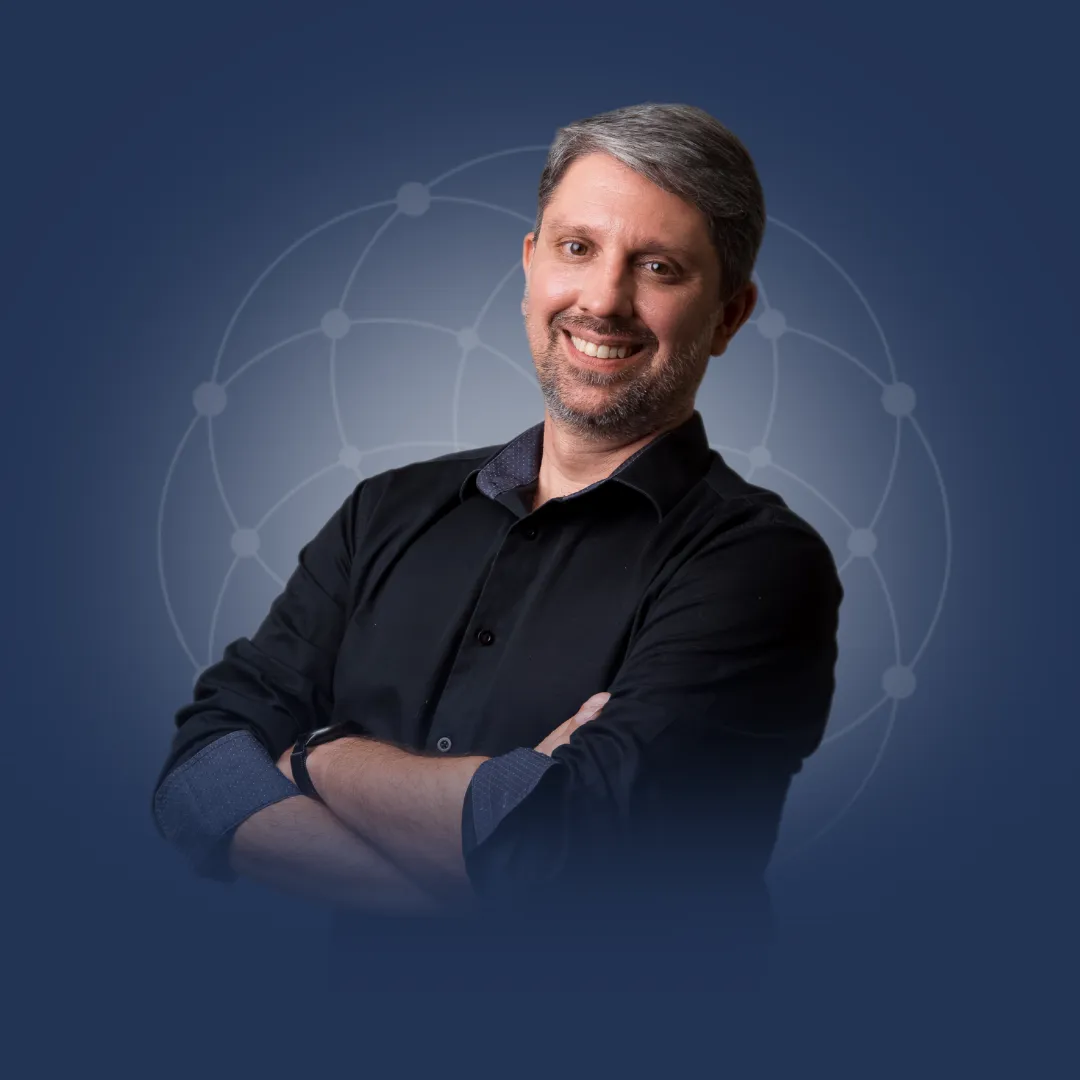 Retrato de Lucas Rocha, profissional confiante, fundo transparente, estilo avatar