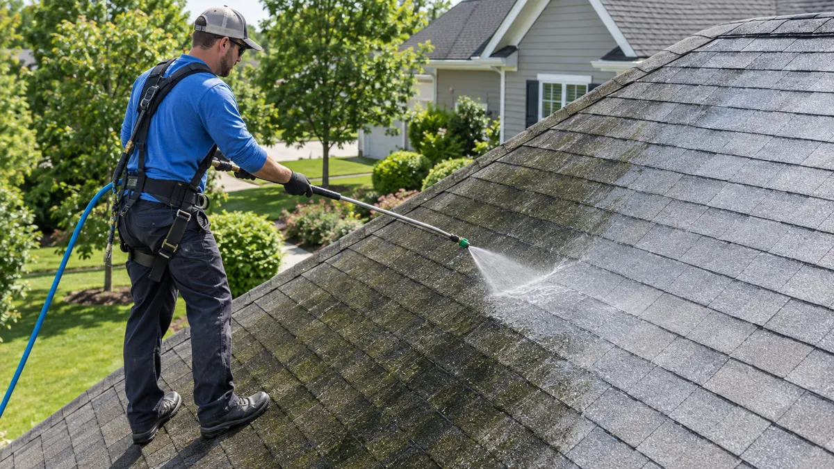 Those Black Streaks on Your Roof Aren't Dirt — What They Are and How to Remove Them Safely