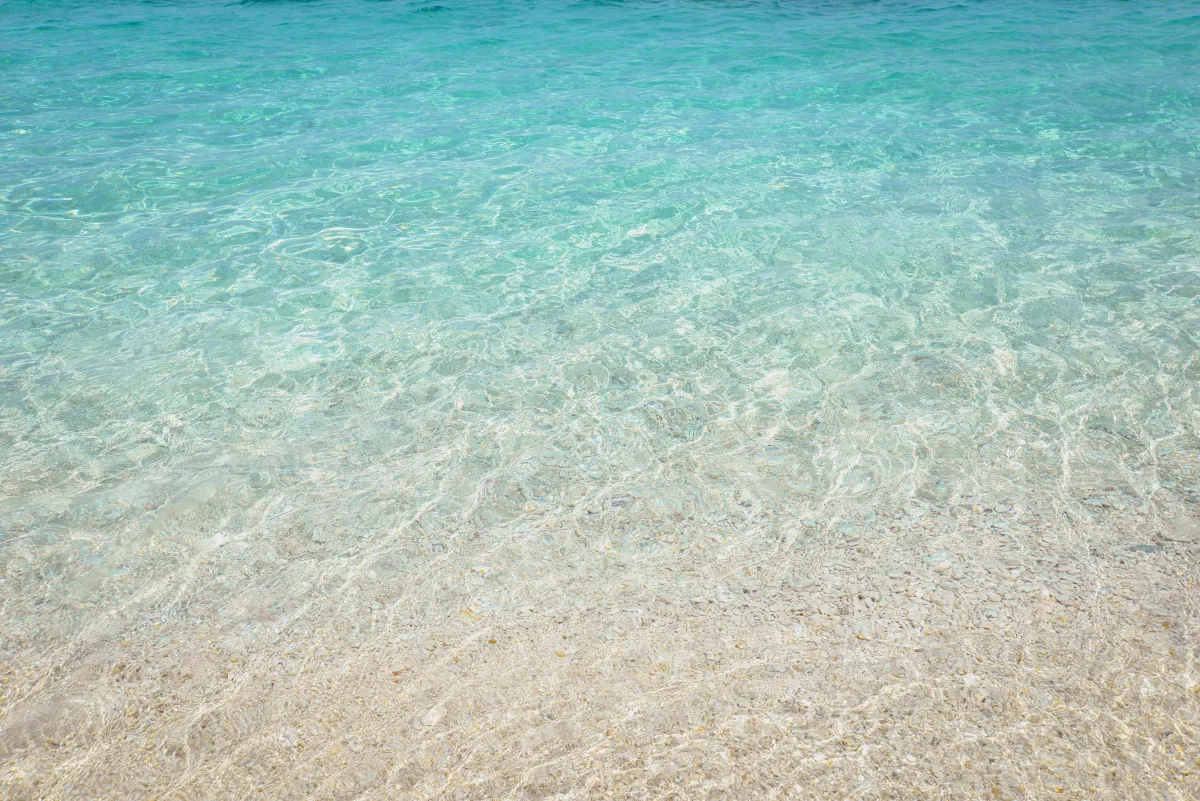 Clear Water On The Beach