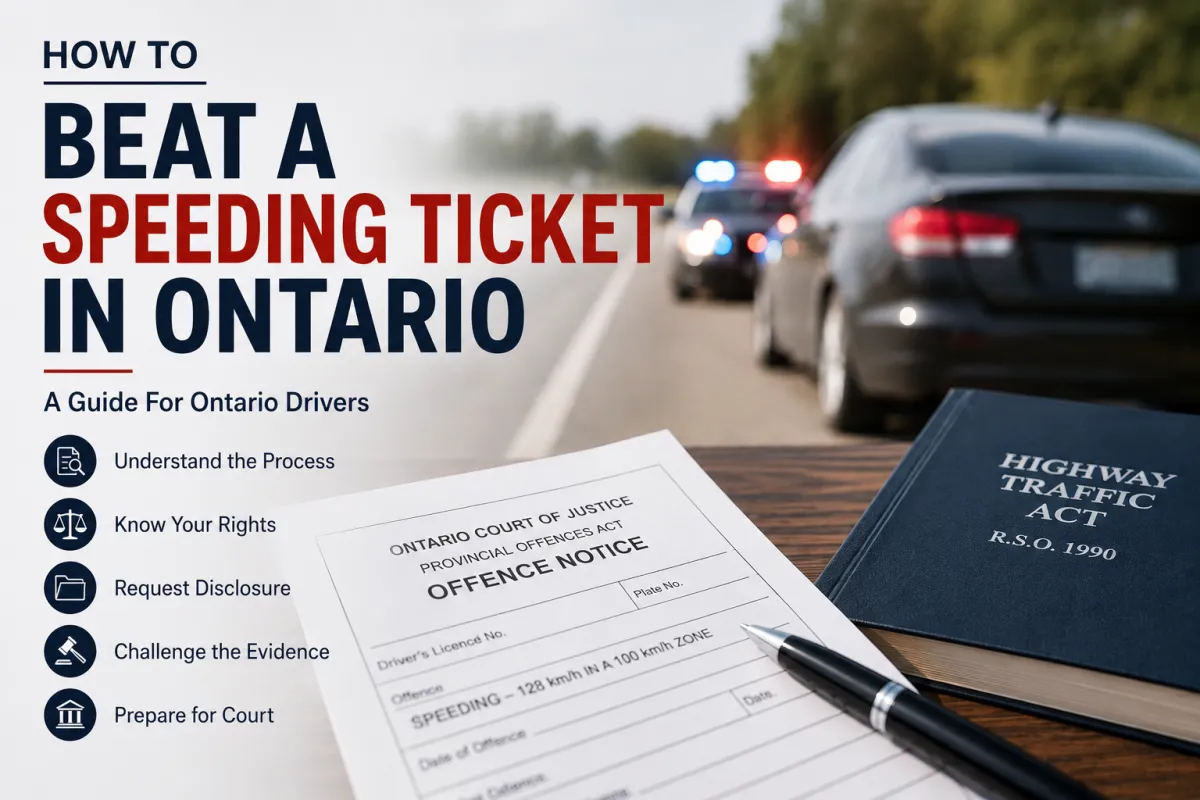 How To Beat A Speeding Ticket In Ontario Guide For Drivers