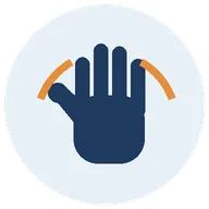 Hands-on treatment icon