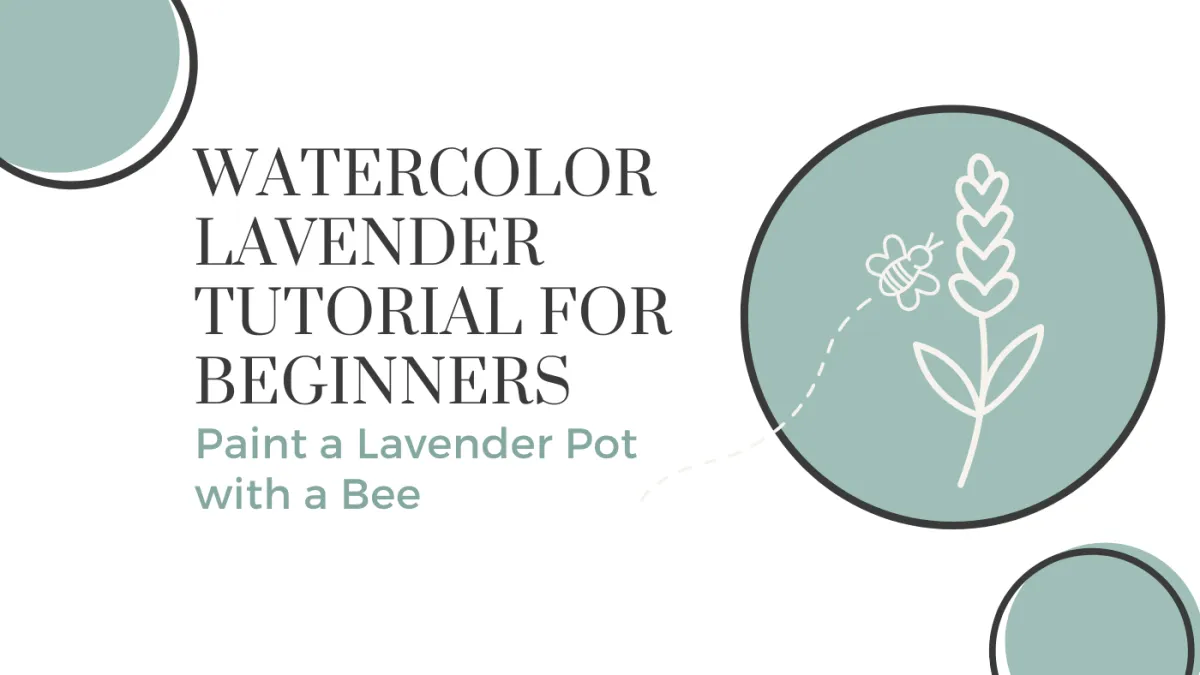 watercolor lavender tutorial for beginners
