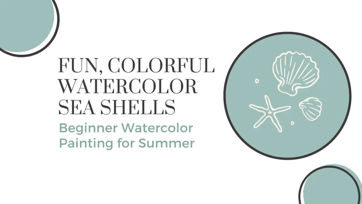 Seashell Watercolor Painting for Beginners