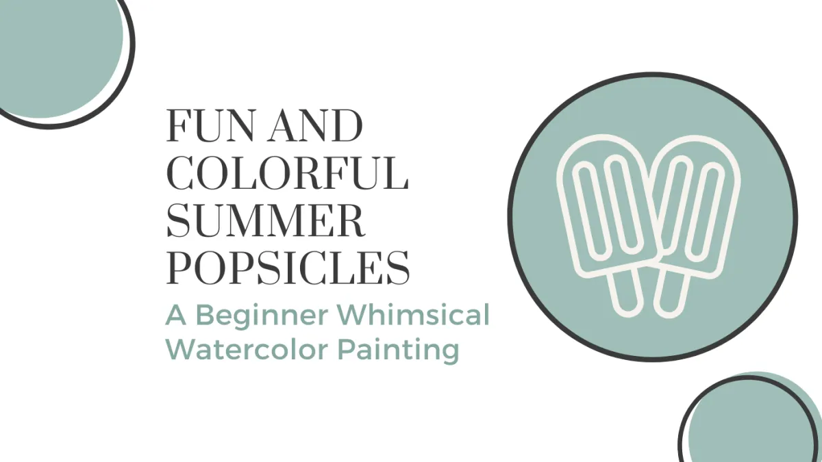 popsicle watercolor painting for beginners