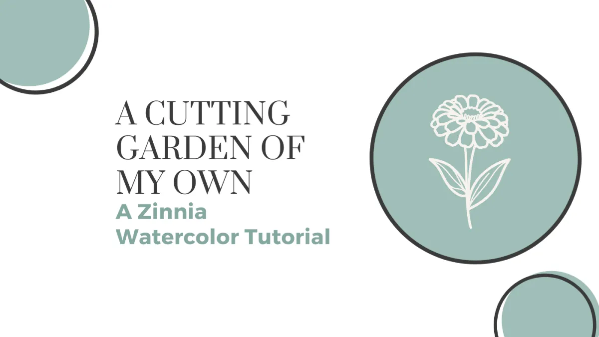 Zinnia Watercolor Tutorial