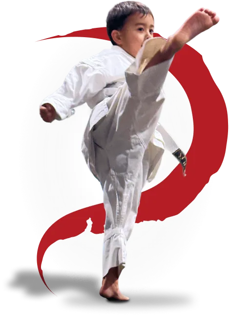 Image of students practicing karate at Rei Karate in Barrie, emphasizing the benefits of focus, discipline, and respect.