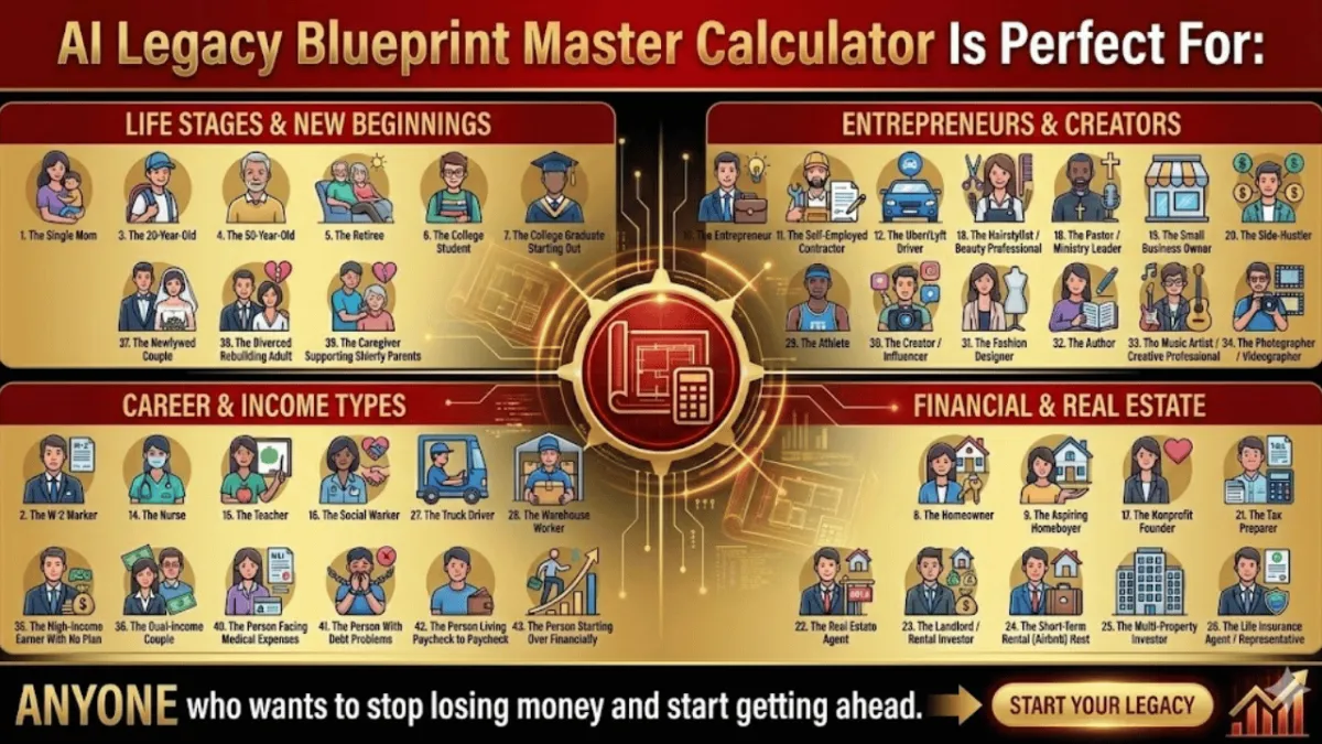 AI Legacy Blueprint Master Calculator Who Is It For