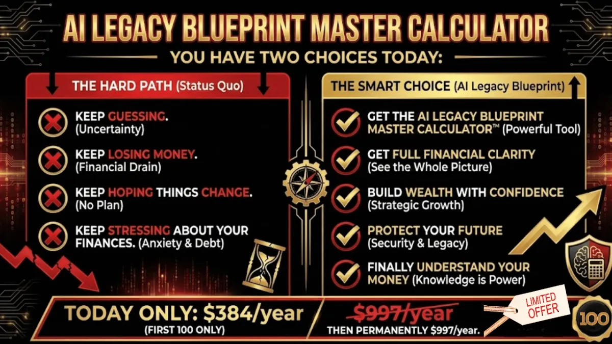 AI Legacy Blueprint Master Calculator Choices