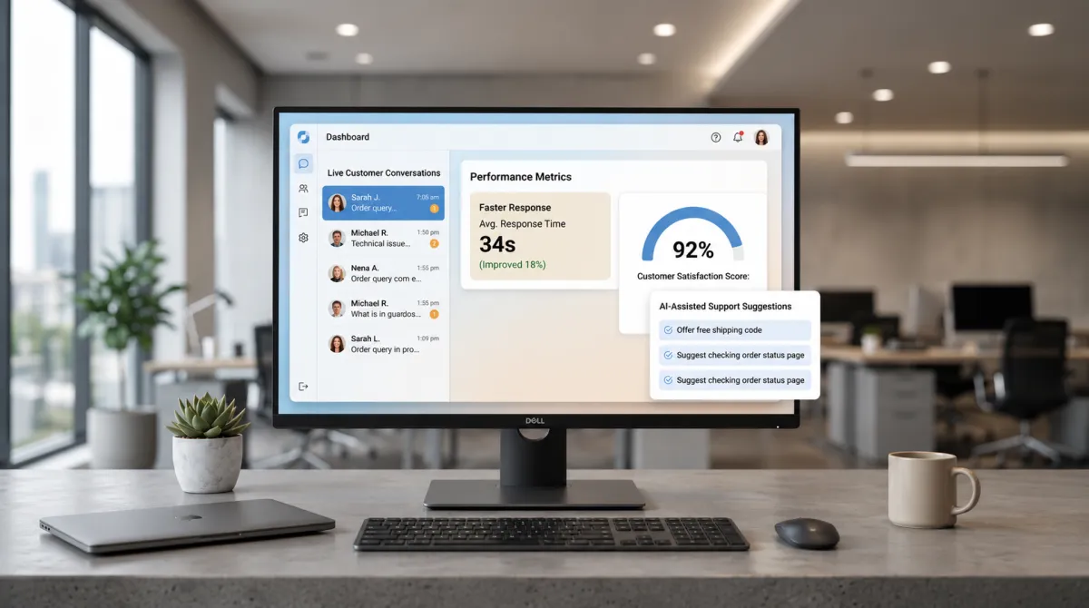 Customer service dashboard powered by AI insights