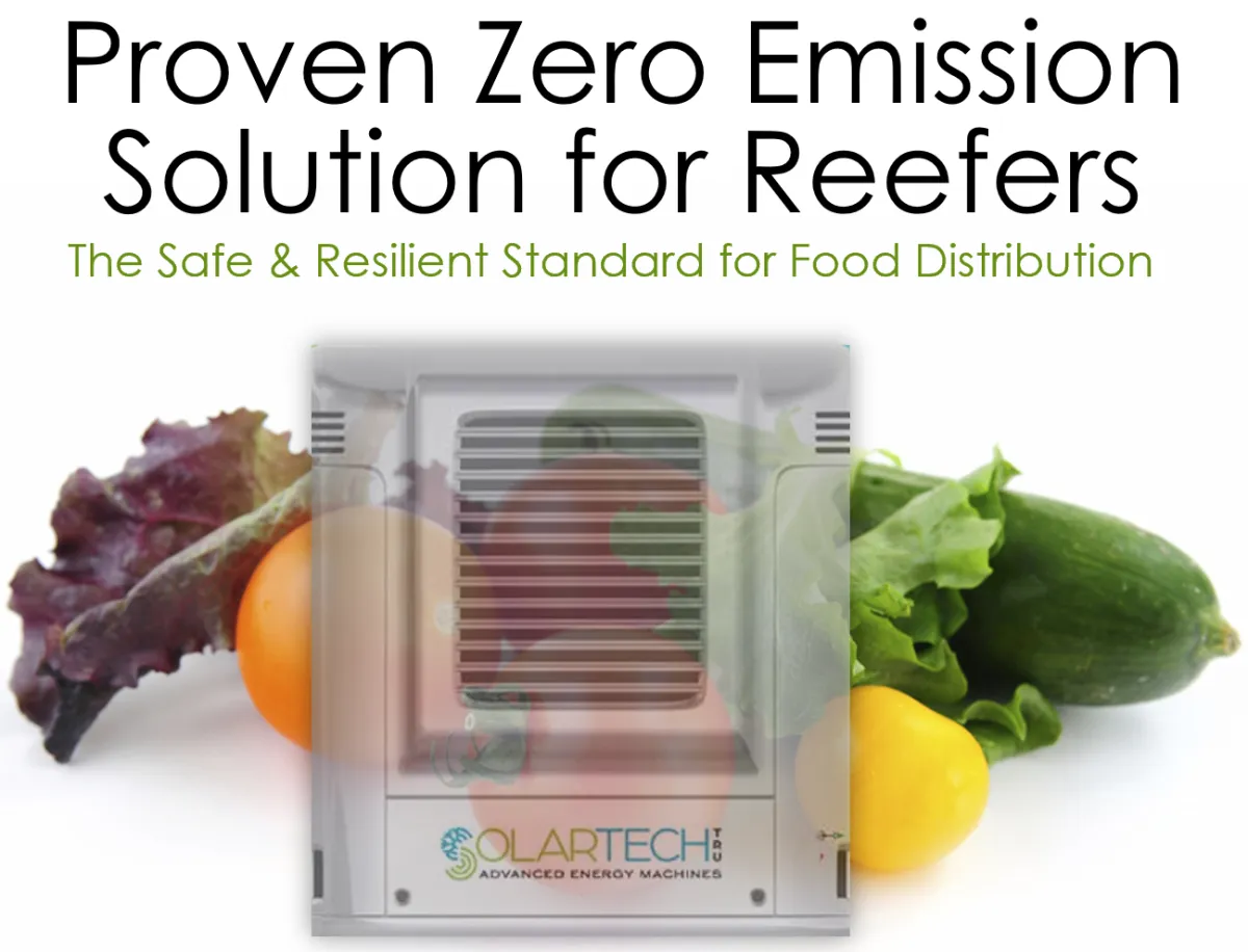 SolarTechTRU For Carbon Free Food Distribution