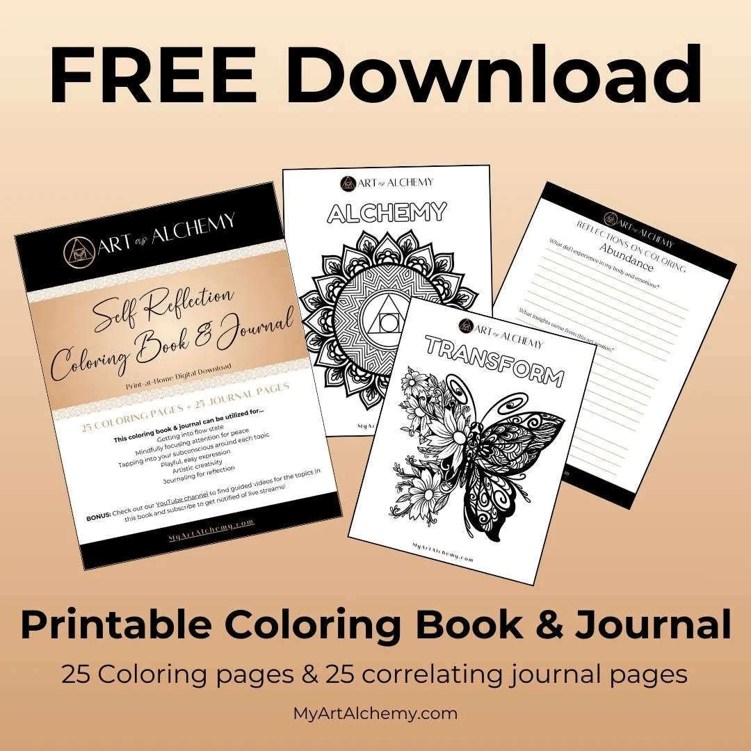 Free Download - Self Reflection Coloring Book & Journal