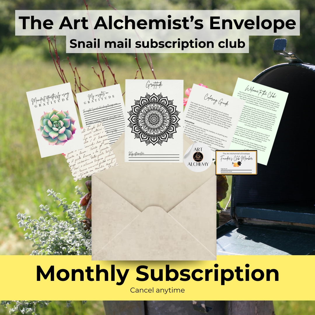 The Art Alchemist's Envelope - Snail Mail Subscription Club