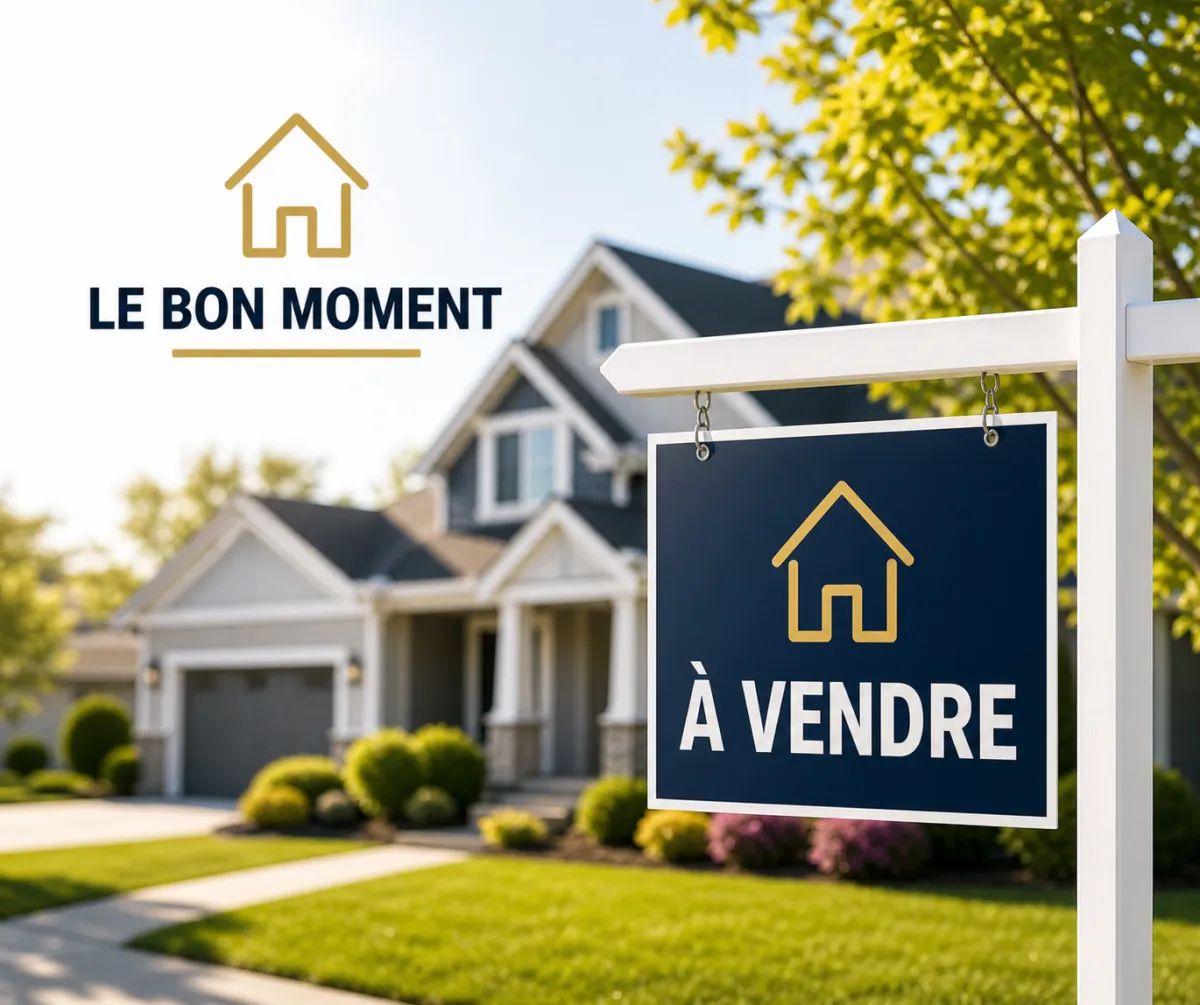 maison à vendre et pancarte