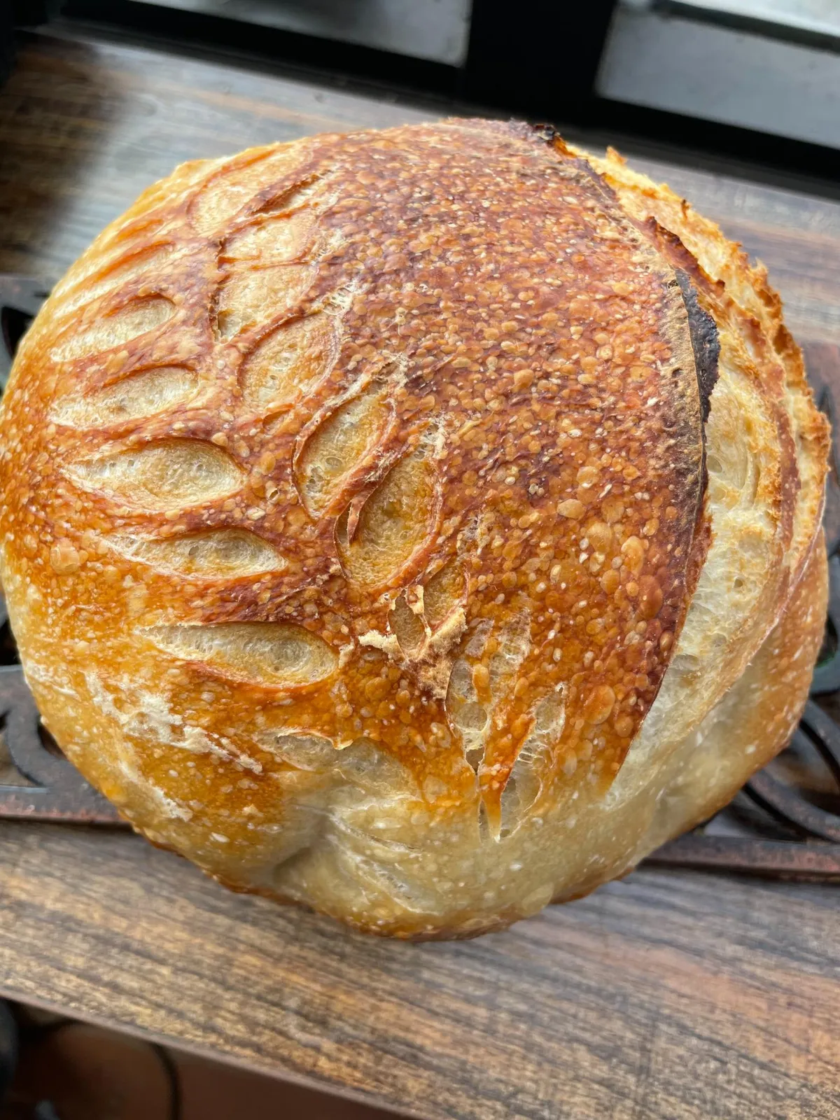 Rustic sourdough loaf with crisp crust and artisan crumb.