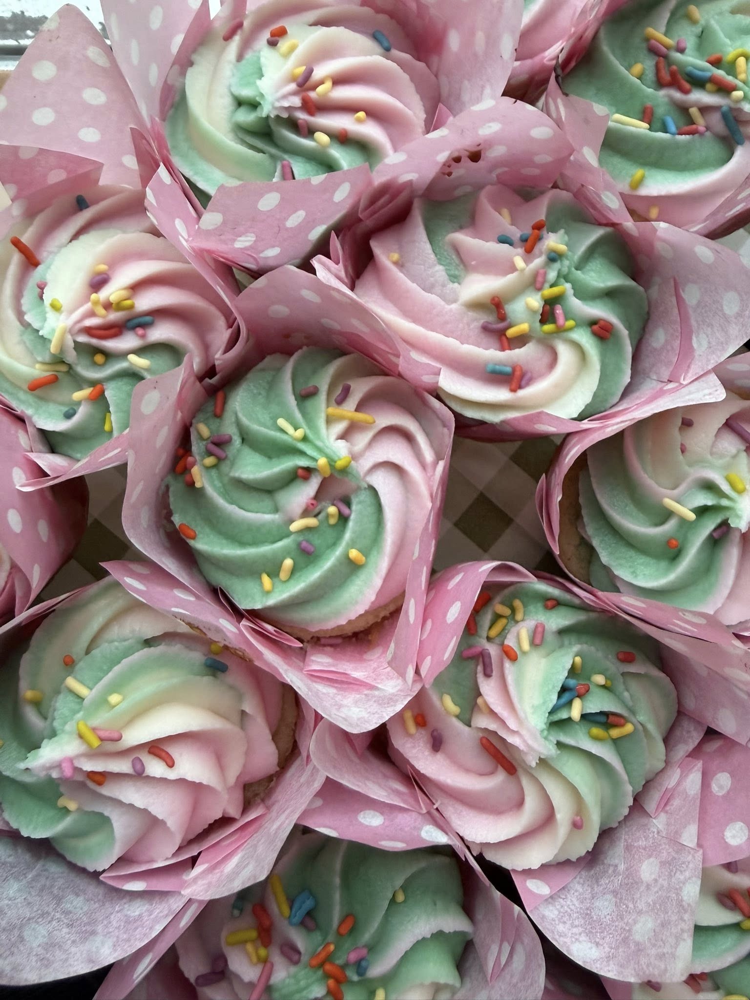 Close-up of a glazed pastry in morning light, square social tile.