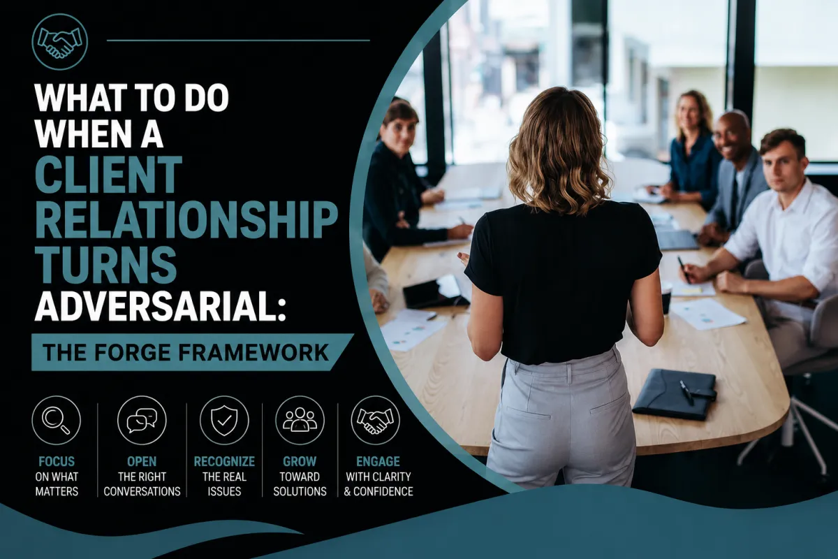 What to Do When a Client Relationship Turns Adversarial: The FORGE Framework
