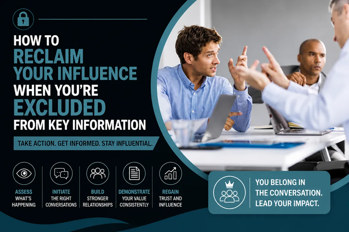 How to Reclaim Your Influence When You're Excluded from Key Information