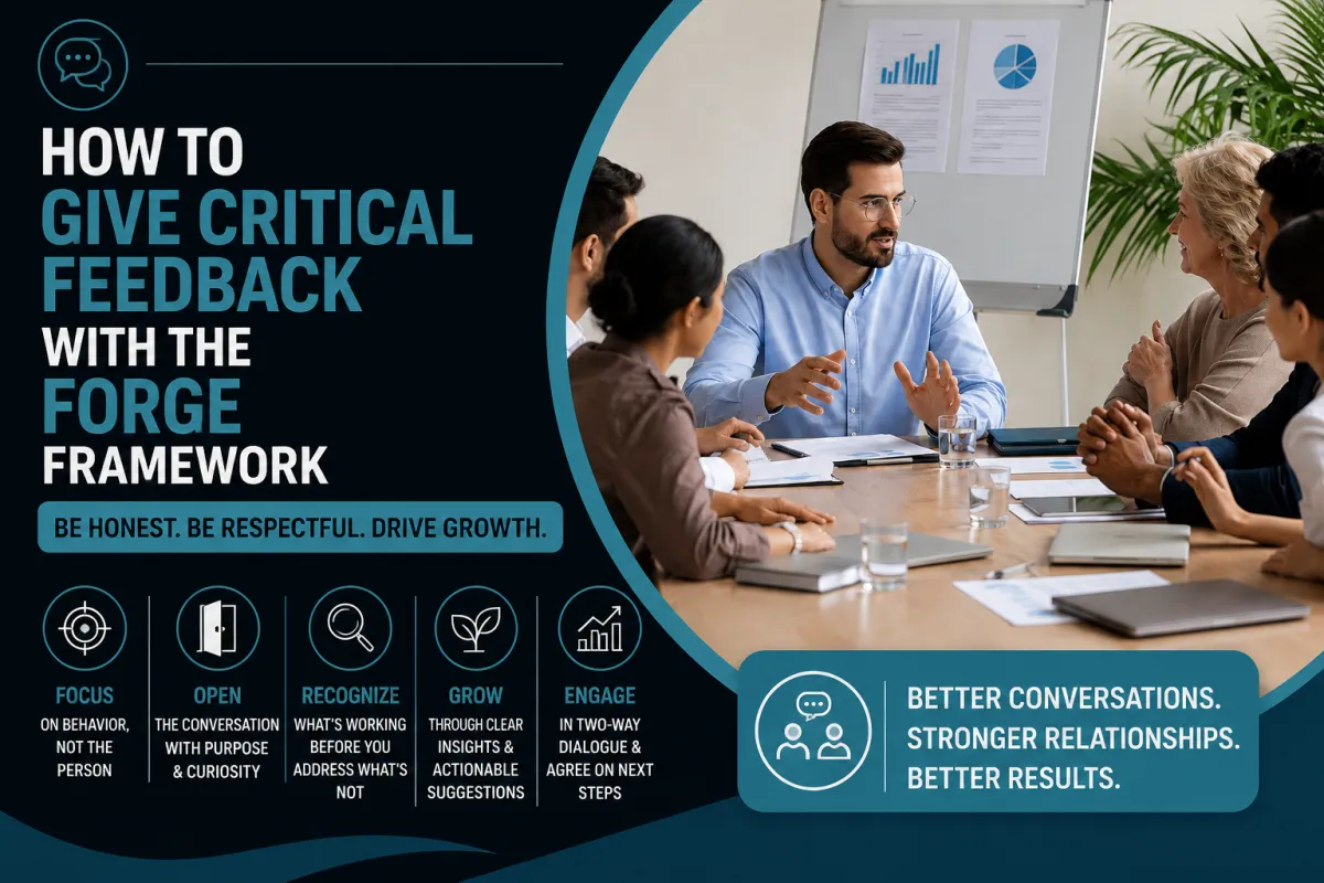 How to Give Critical Feedback with the FORGE Framework