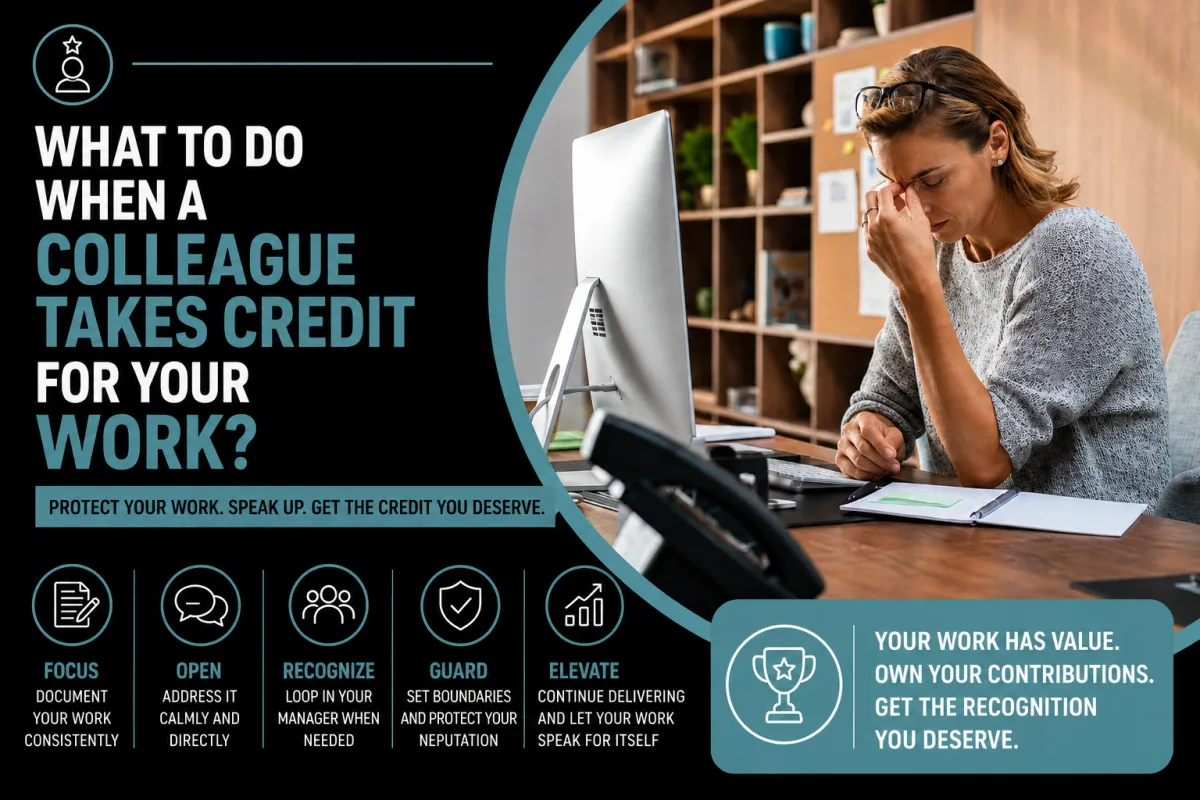 What to Do When a Colleague Takes Credit for Your Work?