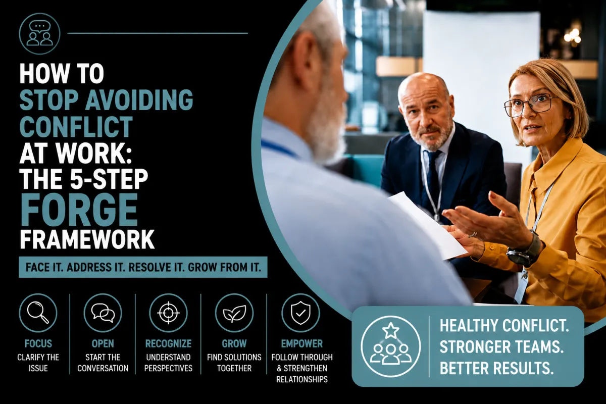 How to Stop Avoiding Conflict at Work: The 5-Step FORGE Framework