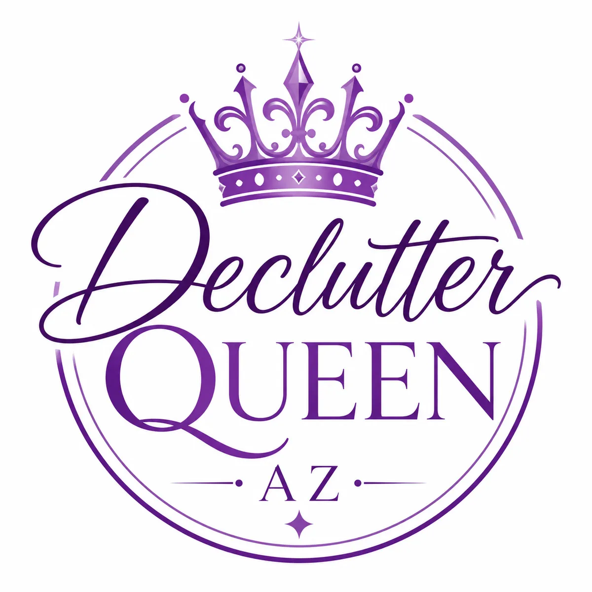 Declutter Queen AZ logo icon