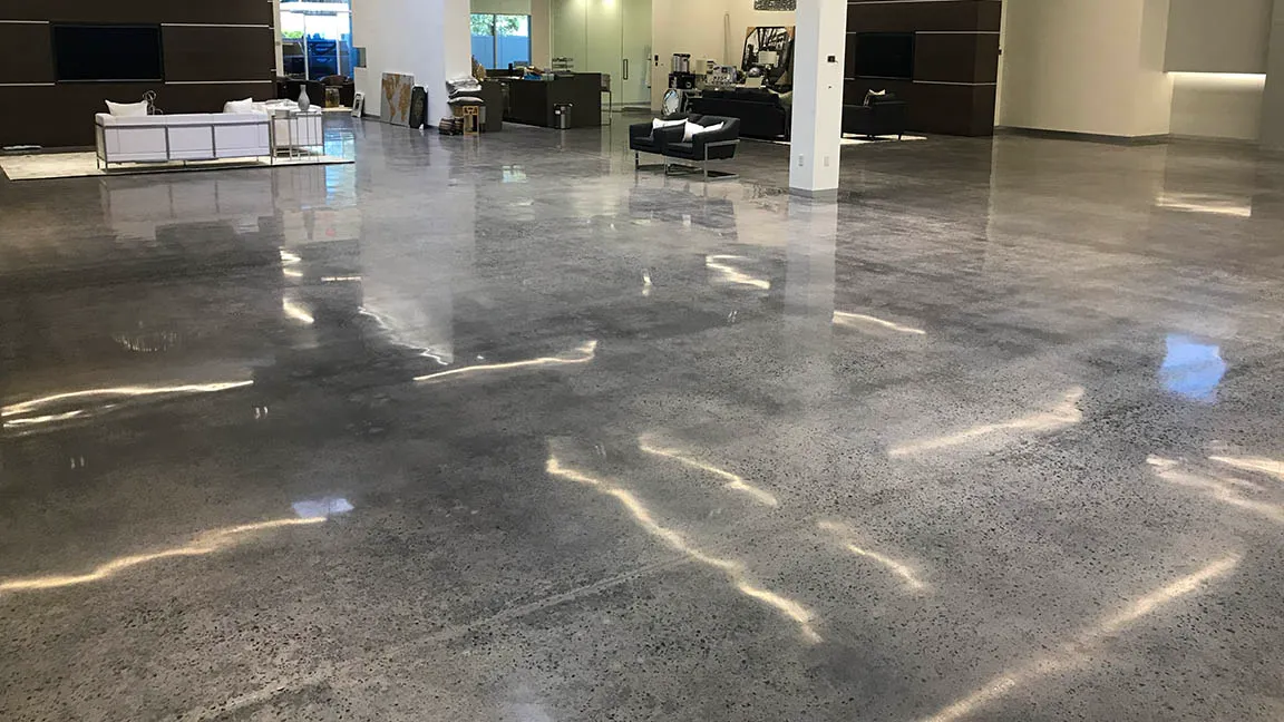 Commercial concrete coating and refinishing