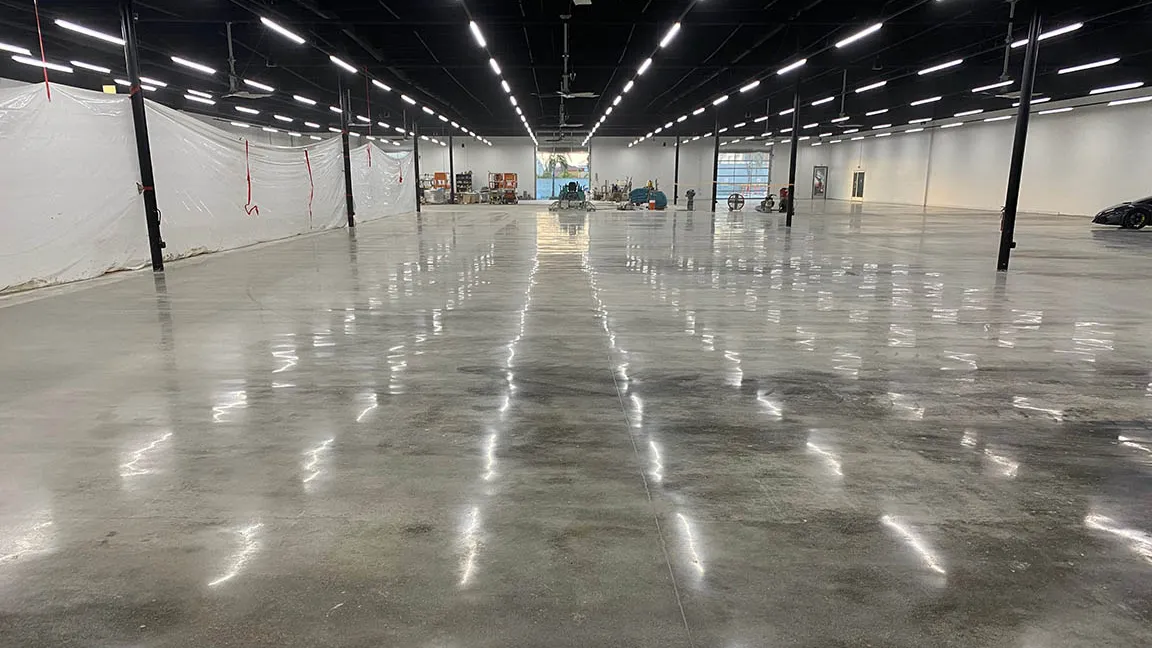 Commercial concrete coating and refinishing