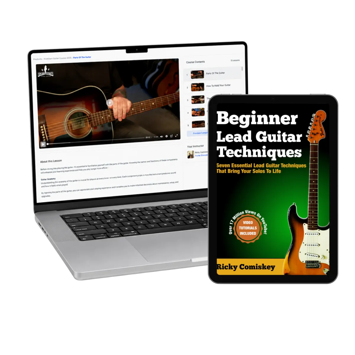 Beginner Lead Guitar Techniques | Digital Book & Videos