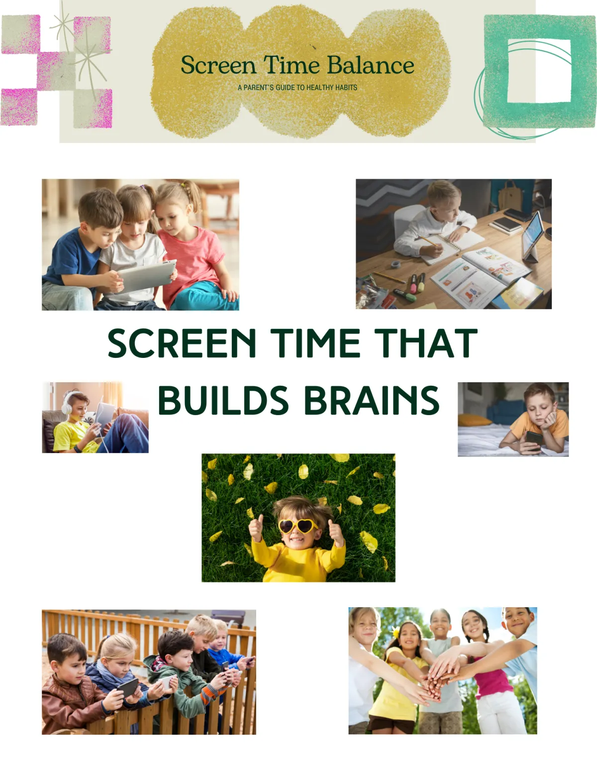 Screen time doesn’t have to be harmful—when guided well, it can boost learning, creativity, and family connection. Screen Time Balance: A Parent’s Guide to Healthy Habits gives parents practical tips for creating healthy screen time routines, reducing tech-related stress, and building kids’ focus, resilience, and emotional intelligence.