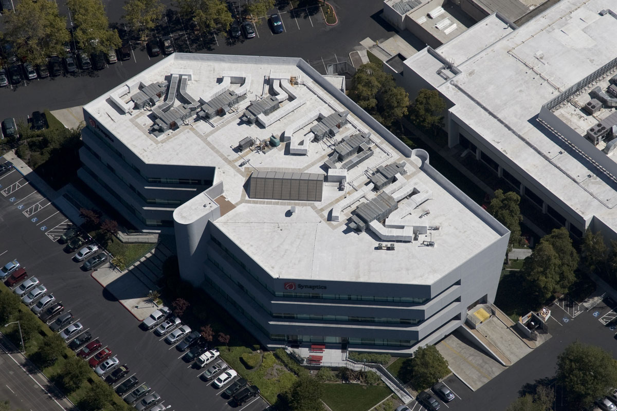 completed roofing project by central coating company