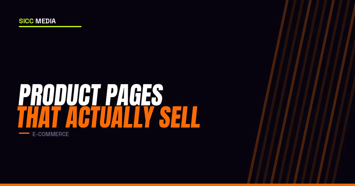 Product Pages That Actually Sell