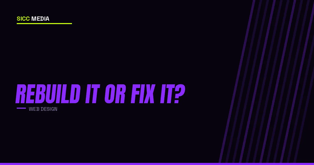 Rebuild It or Fix It?